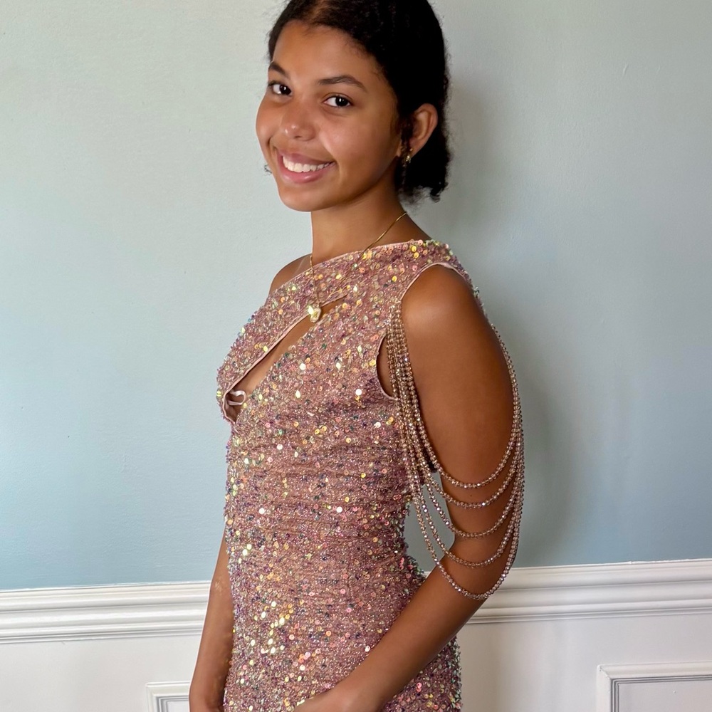 Elegant Sequin Maxi Skirt in Dazzling Gold